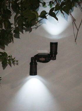 阳能远镜头壁灯人体感应双自动54007亮灯防水庭望院灯景观太装饰