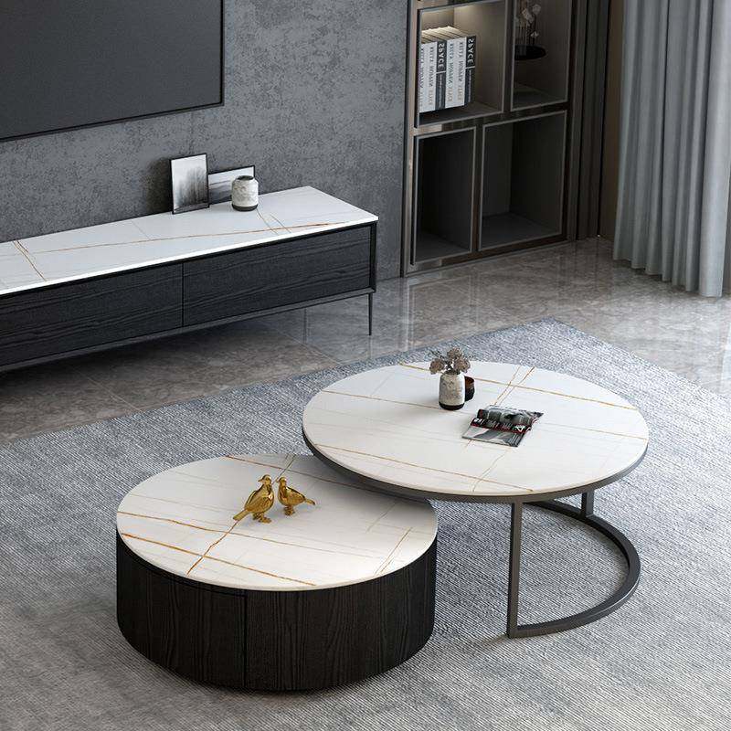 TUJ意式轻奢岩板茶几电圆简形客家厅用大小户型约现代大理石视柜,电子元器件市场,其它元器件,淘宝优惠券,粉丝福利购,淘宝优惠卷