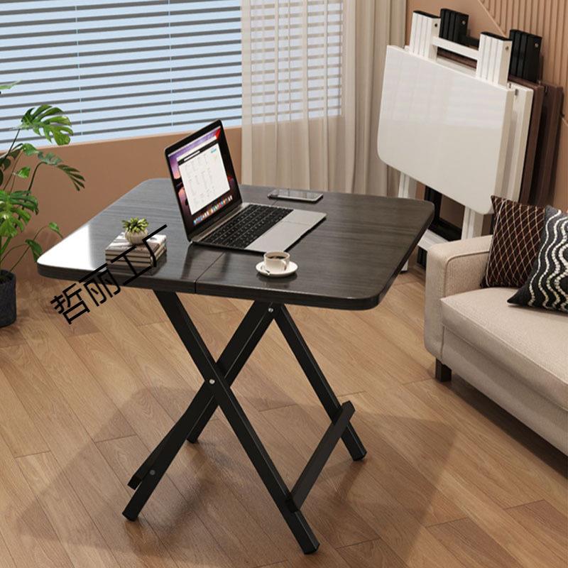 桌折叠网红餐桌方桌子3SCHWy4r吃家用易1米饭桌90cm户外简摆摊折