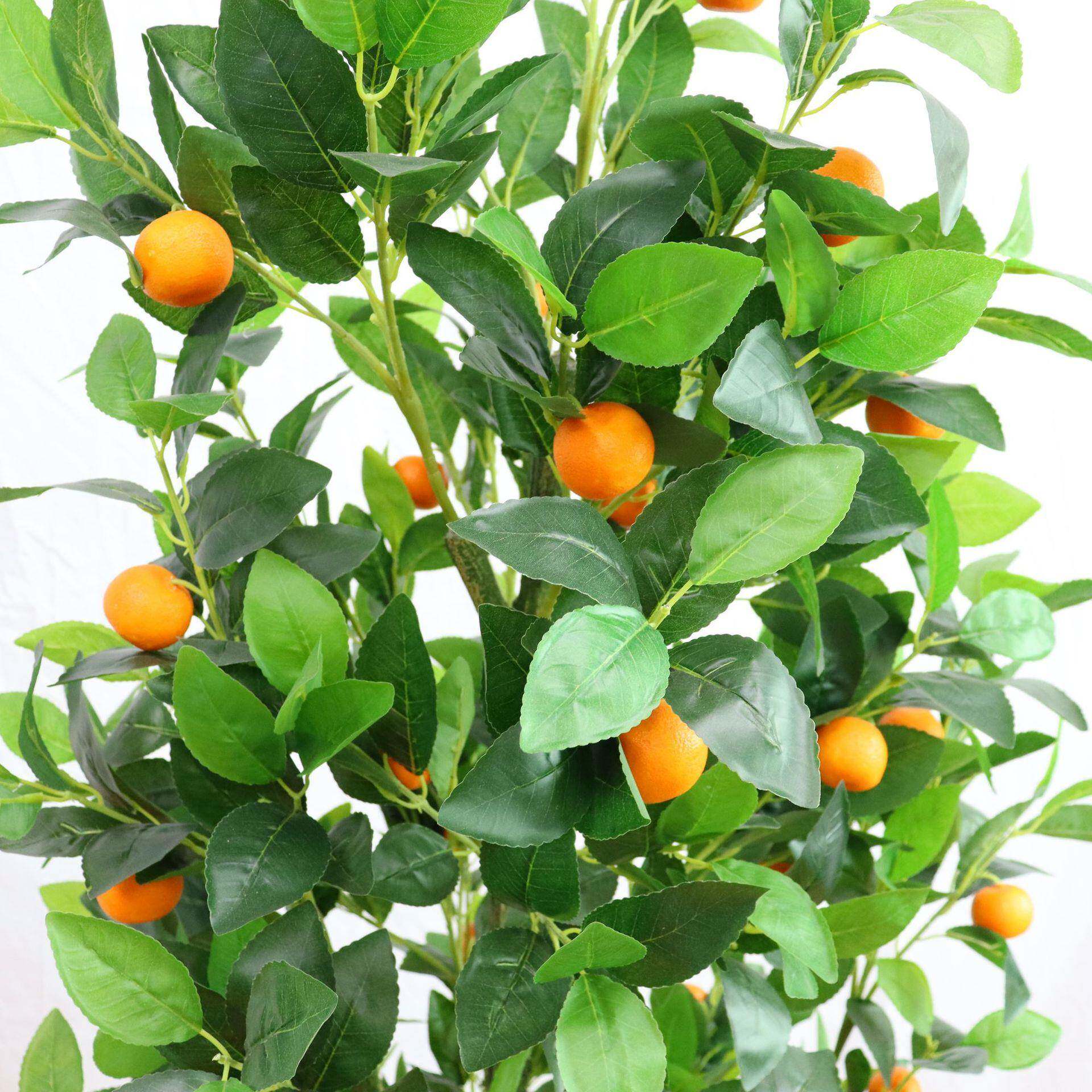 财仿真植物橘子盆栽家居美陈落地招水工果树桔子树盆景6515123现
