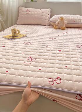 包邮2025新款A类全棉纯棉夹加件厚床笠三WDJF-A类套印花笠床棉垫