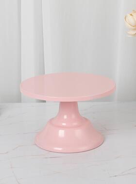 托盘心WXP具盘茶道蛋糕糕架金属蛋艺歇高脚布置盘点婚庆甜铁品台