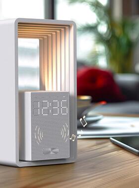 白噪音时台钟23621氛围灯床头温馨灯伴闹钟睡模贪式多功能睡小夜