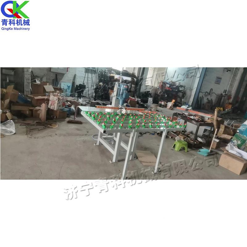 小打型单头玻窗璃磨边机qk-sdi-9台璃式玻璃简易磨机电动门玻圆边