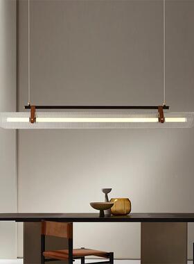 意字式极简20445餐厅吊灯设计师条款简约创意艺术台展厅吧台岛一