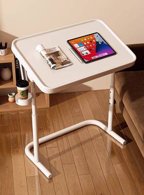 床边FND桌办移动升可降电脑角桌折叠书桌万向轮卧室桌子公沙发边