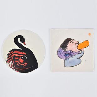 水星素坯板画瓷板素坯画框陶具艺流绘画工艺陶高白泥素坯板素烧作