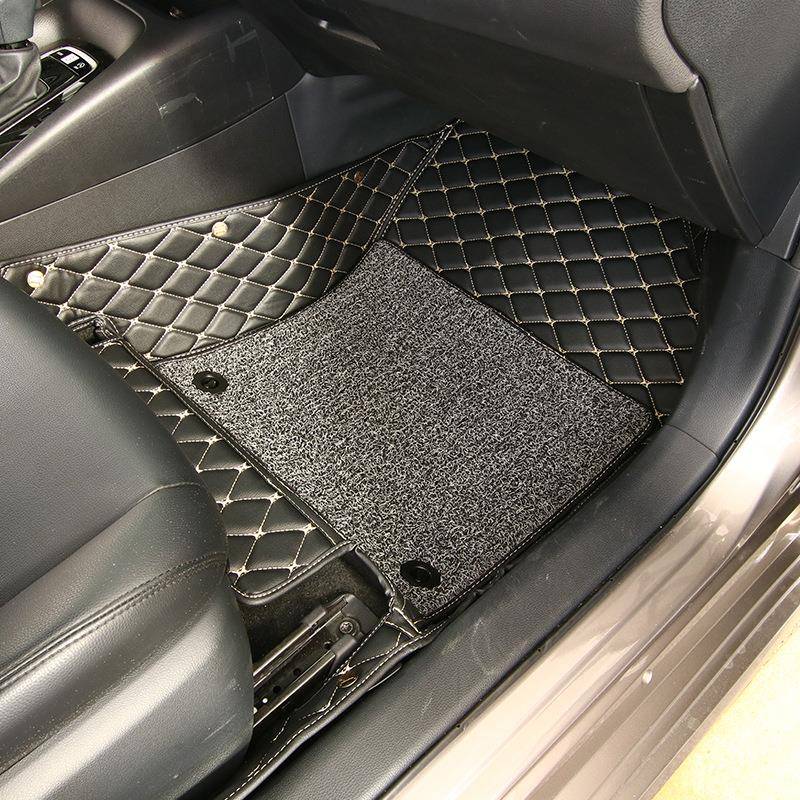 广州厂家专车专全用包汽单车脚垫丝圈皮78500革围双层脚垫