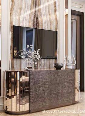 柜PUZ意式轻奢餐边高端别家约用客厅电视柜现代简墅靠墙艺术储物