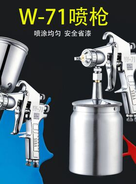 原装喷漆枪高雾化W-71W77汽车家具101面漆喷涂工具抢气动油漆喷枪