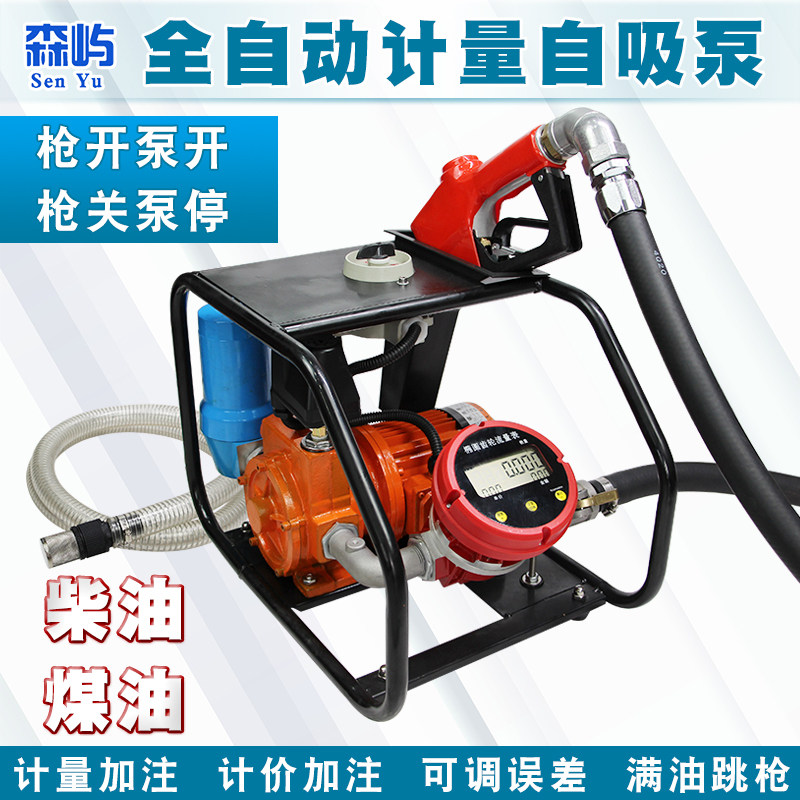 大流量全自动抽油泵电动摇控加油泵自吸油泵大功率泵计量泵220V12