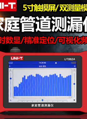 优利德UT662A家庭管道测漏仪高精度家用管道漏水检测仪室内侧漏器