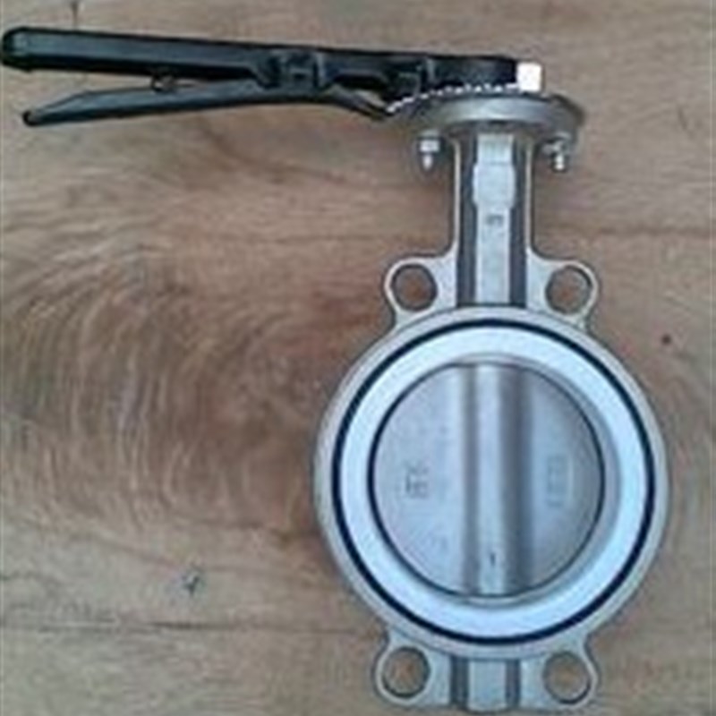 聚四氟乙烯不锈钢蝶阀 蒸汽高温蝶阀 软密封不锈钢蝶阀DN150 6寸