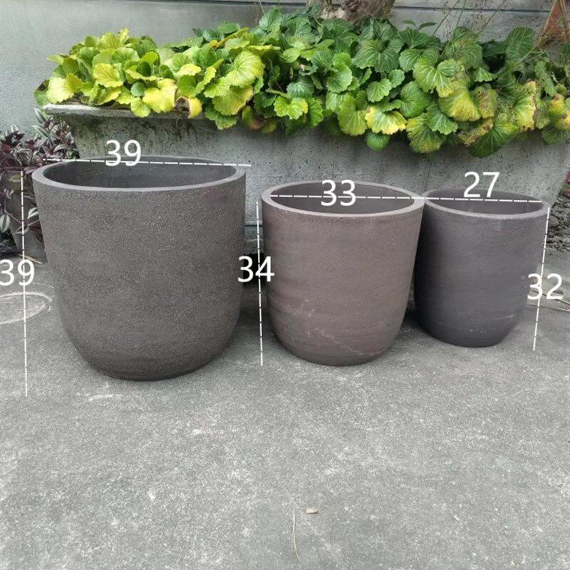 特大号花钵紫砂陶土花盆户外园林庭D院仿古陶器老式透气盆子旧陶