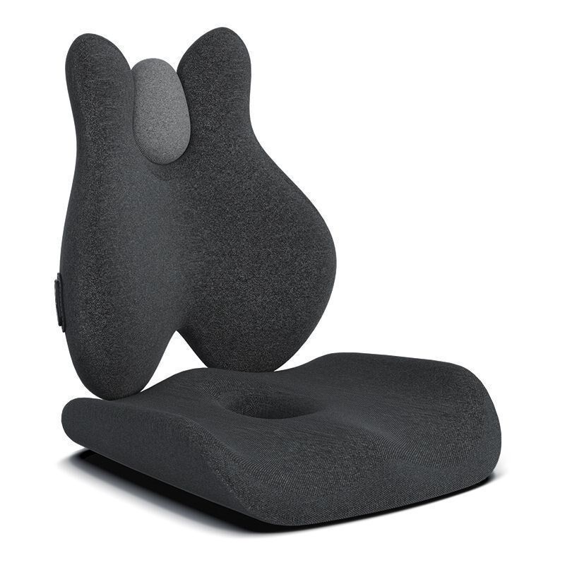 靠垫办公室腰靠按摩加热护腰靠背垫座椅L腰枕椅子久坐腰杰斯克