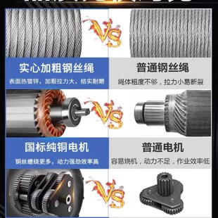 电动绞盘12v越野车自救r汽车绞盘24v车载小吊机电动葫芦牵引卷扬
