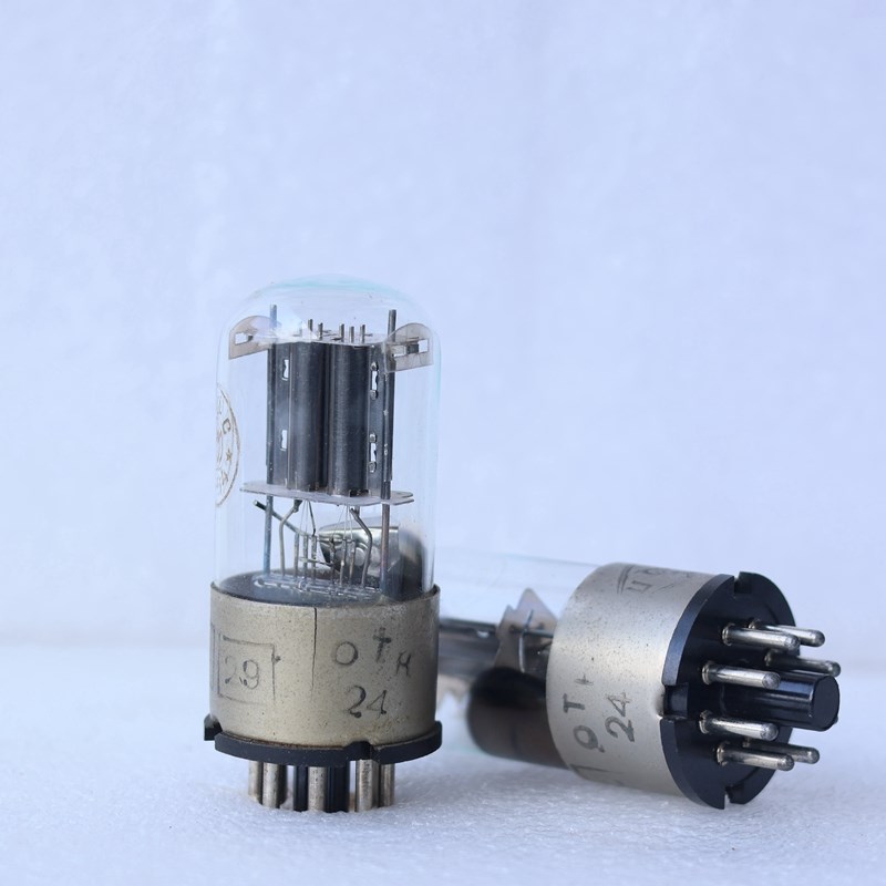 拆机苏联54-55年金属座6H9C直代6N9P/6SL7电子管发烧胆机管古董管