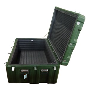 精密滚塑箱军绿色消防器材箱车载储物工具箱专业厂家1200*500*450