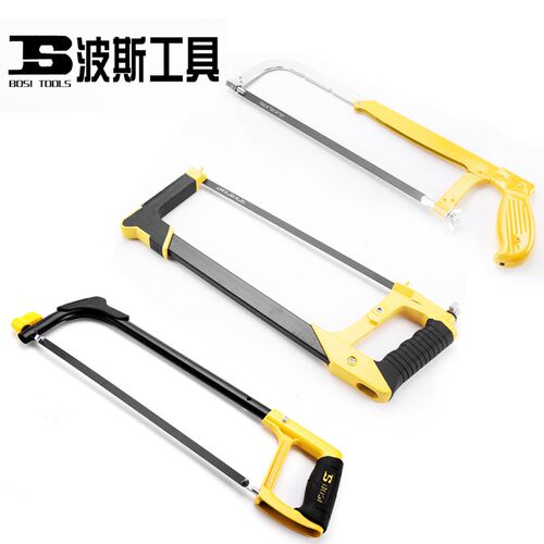 波斯工具钢锯架手锯弓架钢锯弓铁锯拉花锯木工锯手工锯子木工