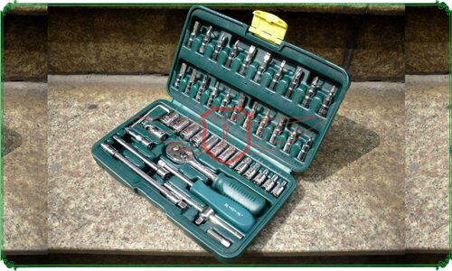 胜达工具 包邮 铬钒钢 46件套筒组合组套工具套筒扳手五金工具