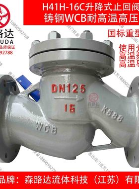 H41H-16C/25C升降式止回阀铸钢法兰止回阀蒸汽止回阀导热油止回阀