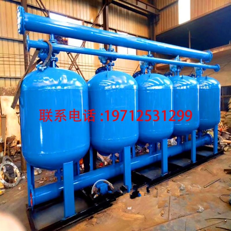 全自动反冲洗浅层砂过滤器滤水器手动砂石工业循环水石英砂活性炭