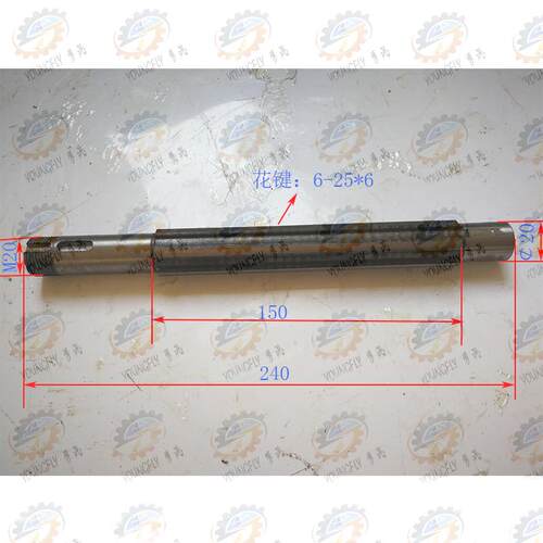 南通五机XQ6135铣床电磁离合器花键轴