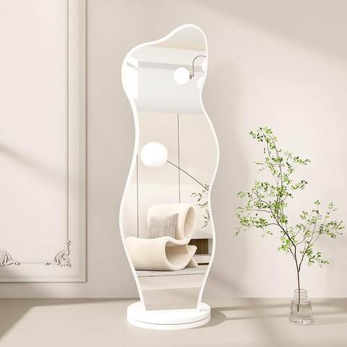 镜全身镜高清不形家ITU用便宜变旋转异形客厅落地网红镜立式挂衣