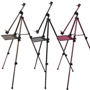 克素瑞斯油金画架写生伸缩铝合三折角架手摇画板支架描120叠画架