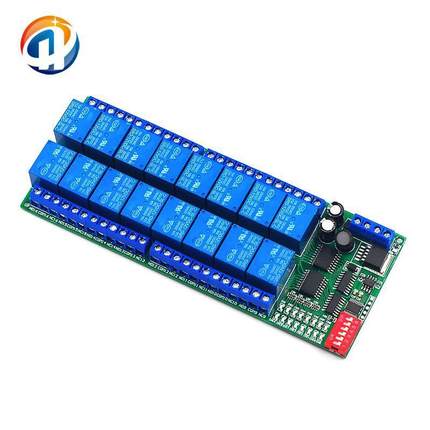 S485继电器8/16/32通道12VMod控busRTU口协议R串遥开关JABPLC控制