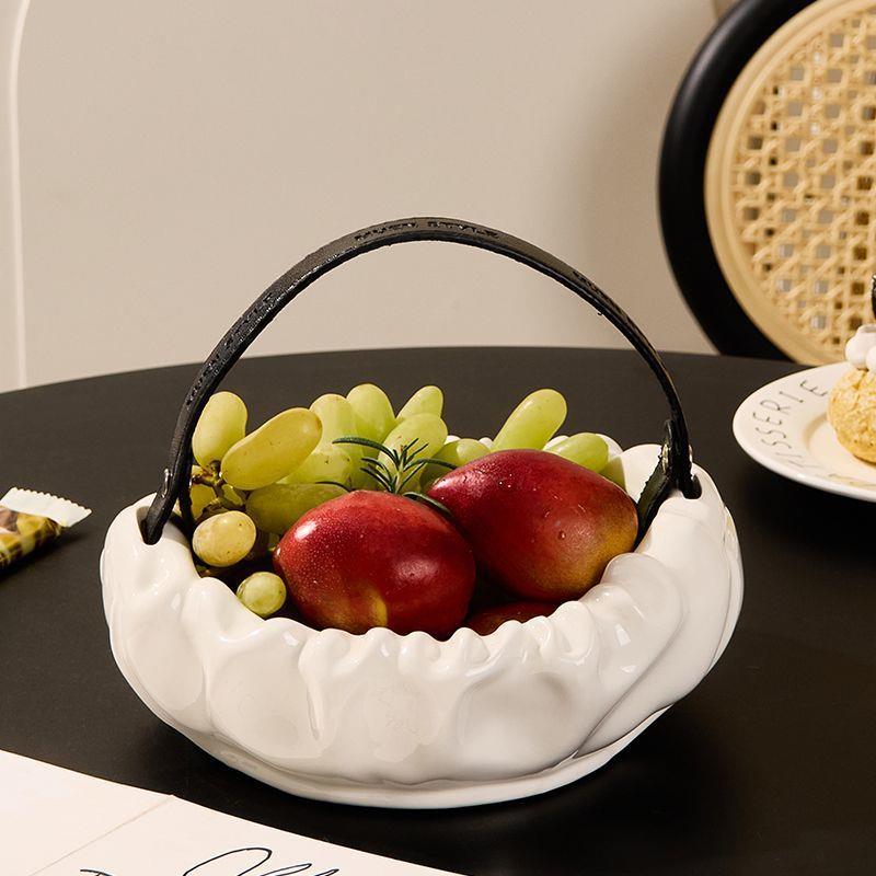 奢高档果盘款客厅茶几家用高果端精ILL致高颜值水篮2025新轻陶瓷