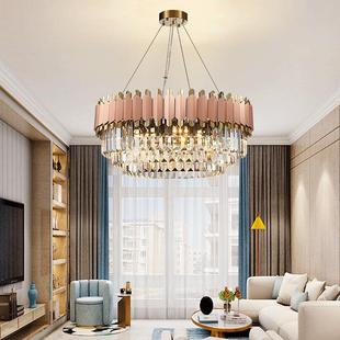 海外出口水晶吊灯灯轻奢风客厅灯大厅主意式 极简869餐厅灯具el格d