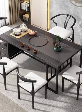 茶桌现代桌简约茶桌组合一五椅办G5625椅公室客商用茶台烧水壶一