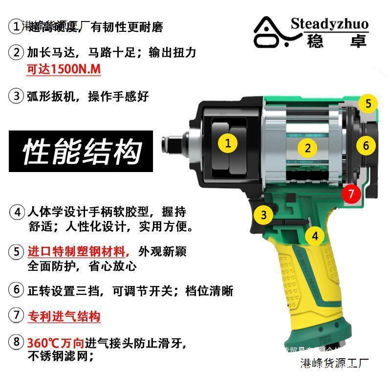 工气级轻进口塑钢耐用业气动TLT稳卓小风炮气动扳手动工具型风炮