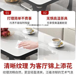 电柜落地客组厅家用视现代简约茶桌2HOI025储新款 物小户型玻璃茶