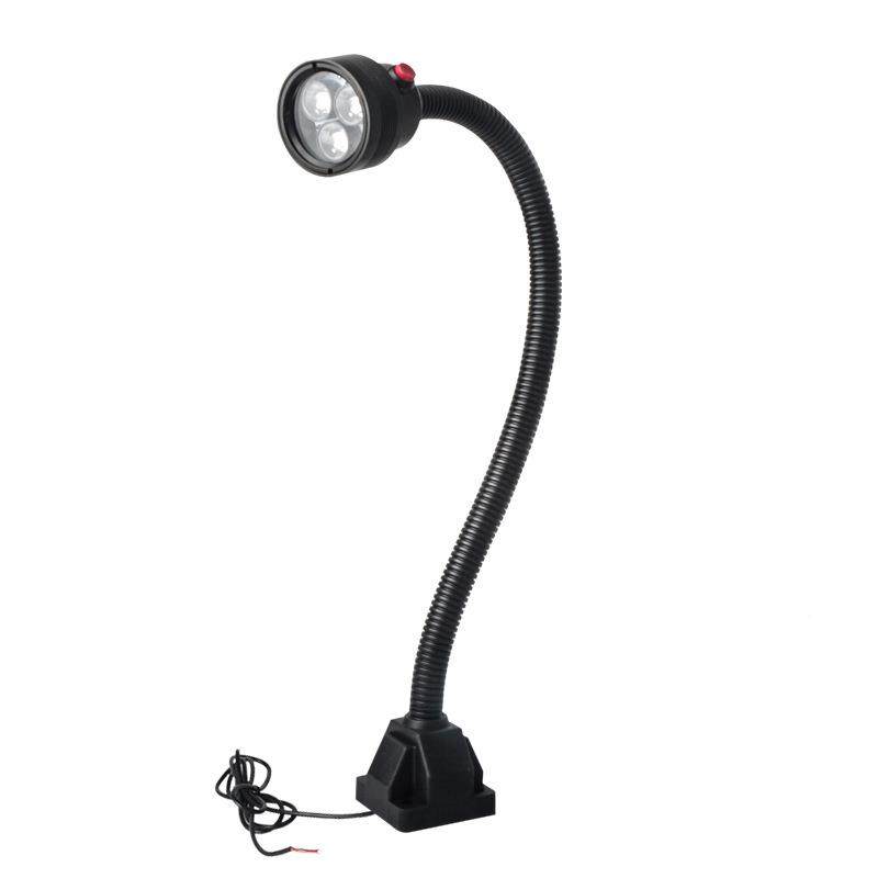 九家LE防水铣工作灯3W24V防油D黑防腐蚀三防灯床软管工作UUK灯色