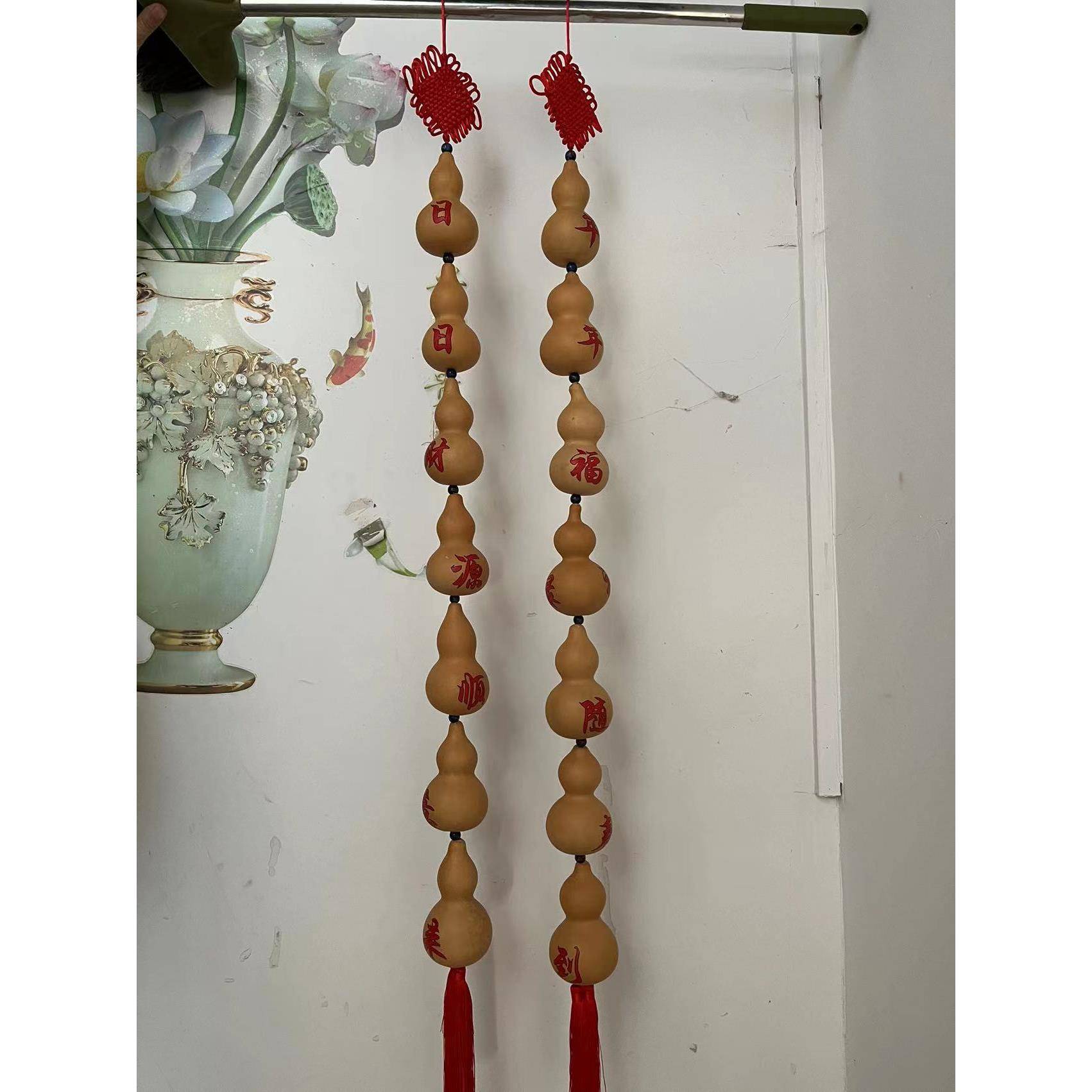 天葫芦门帘葫挂串饰JBI葫芦对联芦然字串