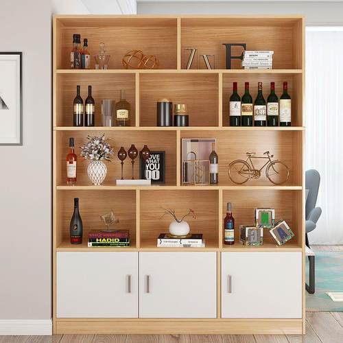 酒柜展示柜靠红墙物架客厅205jg230309新2款边柜立柜实木色商用置