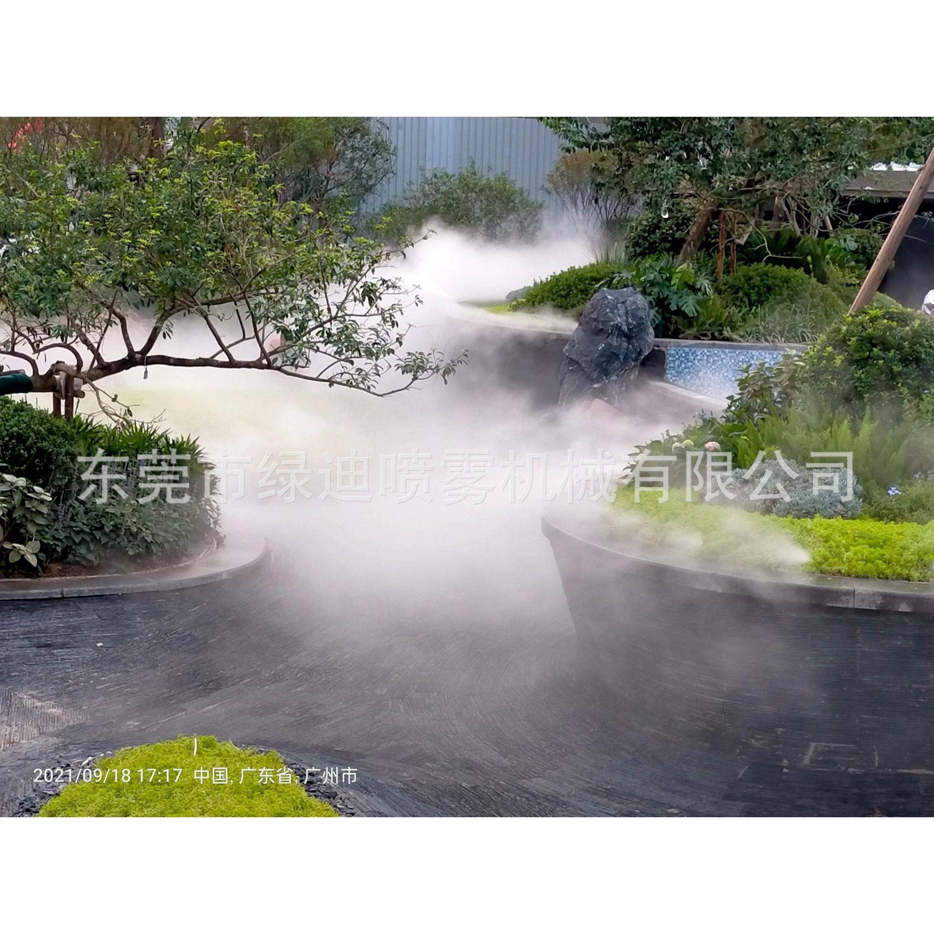 380V户不锈外钢防水观ILO机箱系静音型景观人造雾园林假山景雾森