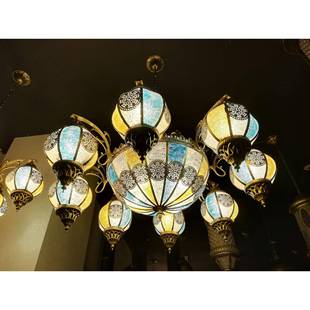 创意客灯厅波西米亚复式楼梯灯卧东室南亚别墅水大P-6250/8晶吊灯