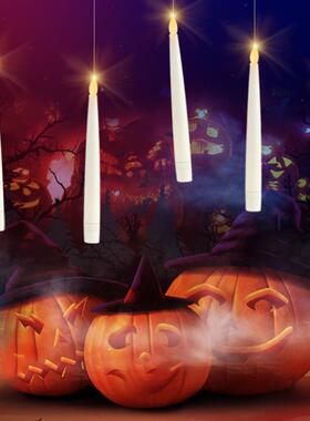 烛爆款品悬浮遥控电子蜡圣诞装饰节蜡日布景摆WBW放氛围新烛灯