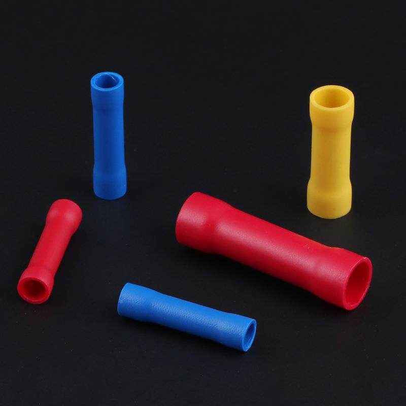 B端V1.52.55.5冷压管型KWR绝缘PV中T间接头电线接线子连接器全绝