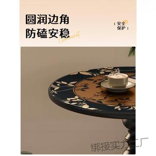 法C 边几古风小茶几中可移动客沙发边柜古风小圆桌厅艺复 FDY437式