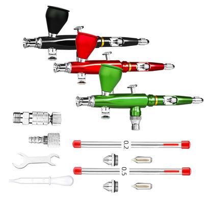 M18喷笔上色彩汽车喷漆笔M180-A-绘0美工模型美术喷绘笔05.2-0.3-