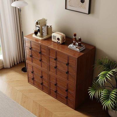 中客实木斗柜古风落地式厅电视柜组合柜轻奢沙发WPN边餐厅靠墙餐