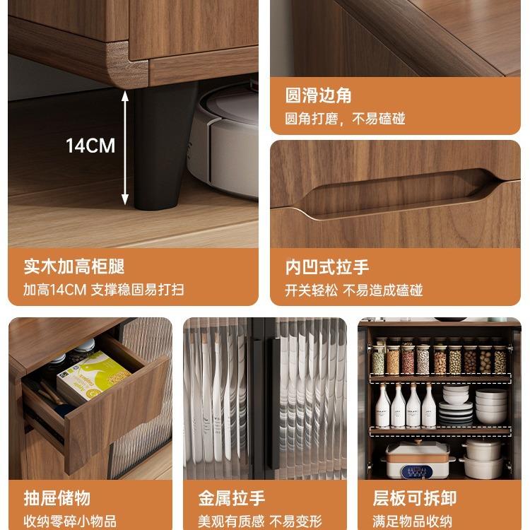 生态板餐边房柜客厅靠墙储TTF物靠柜一体墙茶水柜厨置物柜家用边