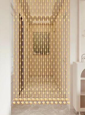 水6239晶珠帘断帘隔串珠帘客子生厅玄关卧室卫间葫芦门帘吊饰新款