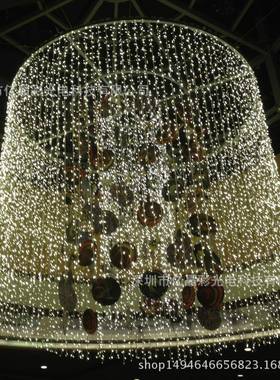 圣诞节热销窗l米190919ed窗帘灯串婚庆装彩灯6*360饰0头帘彩灯串