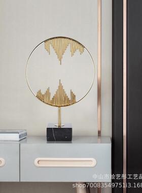 轻奢电视柜酒柜件摆家居倒影三件装饰品客厅关气大创玄意简约现代