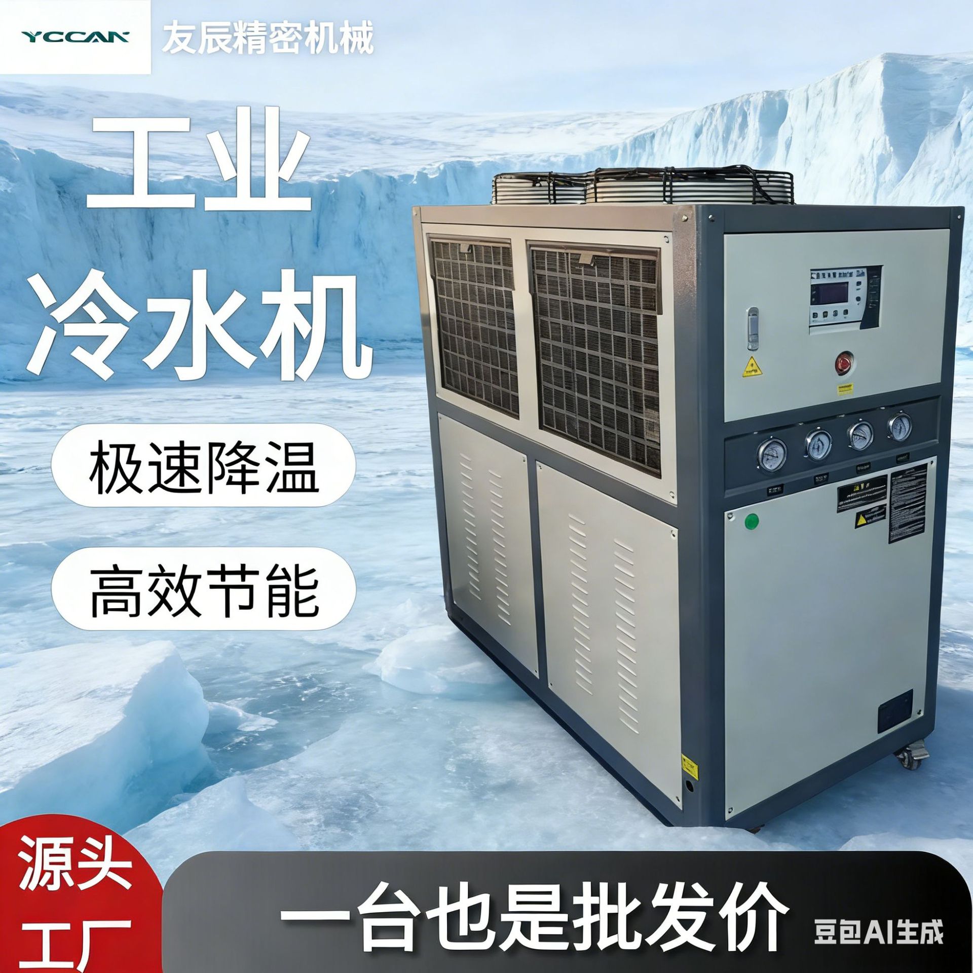 风冷工业冷水机5P/10P模具降温